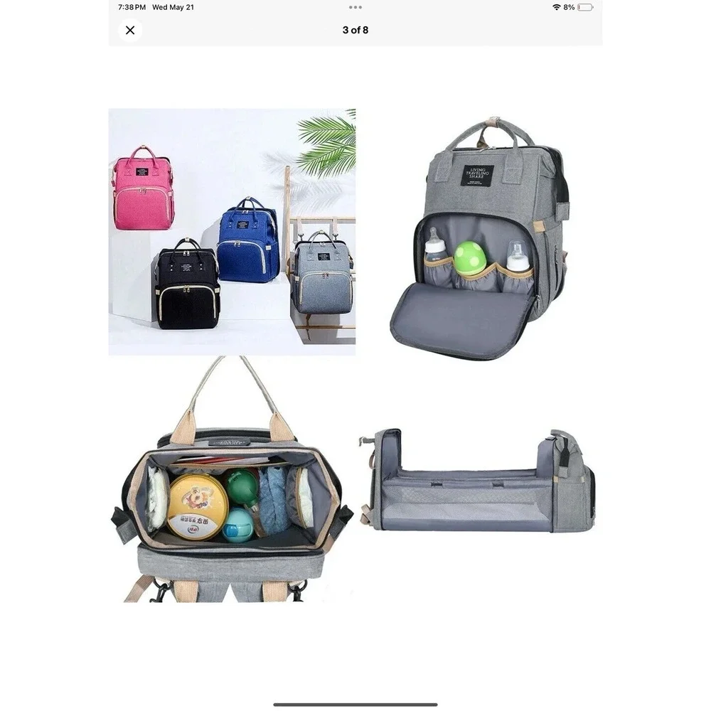 Living Traveling Share Baby Diaper Bag Multi-Function Travel Waterproof Backpack
